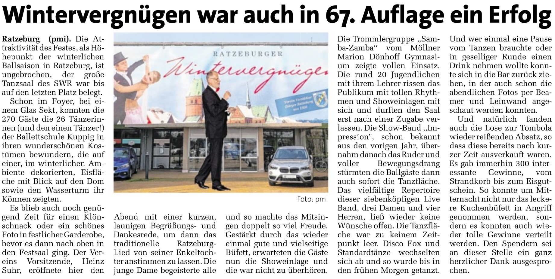 Zeitungsbericht WV 2017